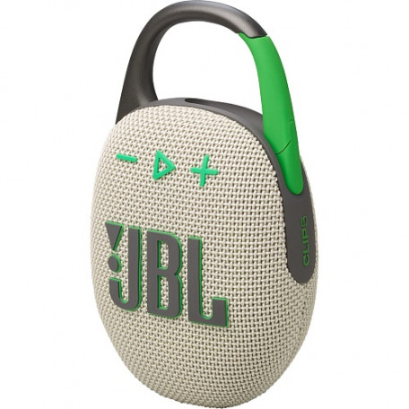 Портативна колонка JBL Clip 5 Sand (JBLCLIP5SAND)  Фото №1